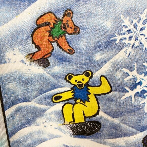 RARE VINTAGE GRATEFUL DEAD | Tie Dye Graphic Concert Band Tee 90s - Picture 4 of 10